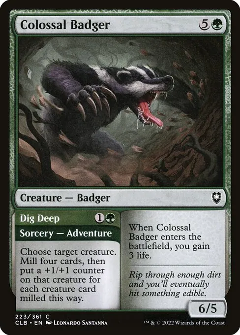 Colossal Badger // Dig Deep 223/361