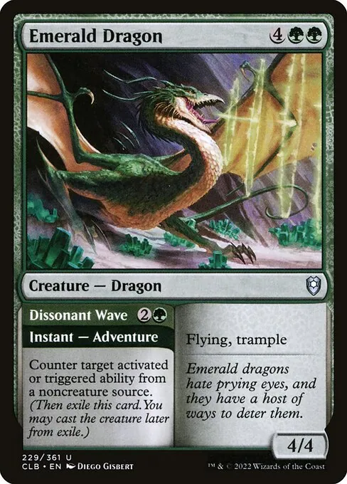Emerald Dragon // Dissonant Wave 229/361