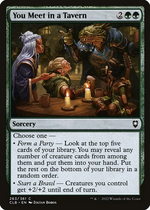 You Meet in a Tavern 263/361