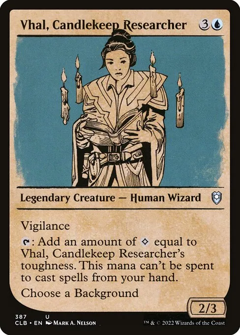 Vhal, Candlekeep Researcher 387/361