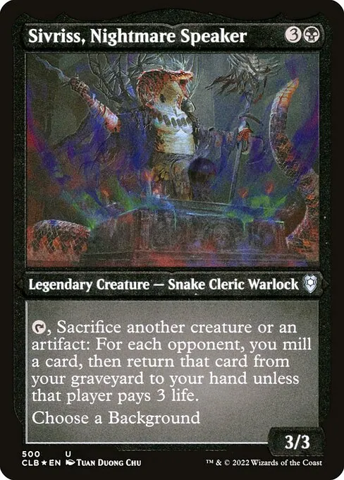 Sivriss, Nightmare Speaker 500/361