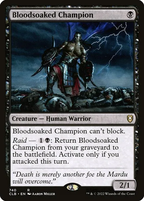 Bloodsoaked Champion 740/361