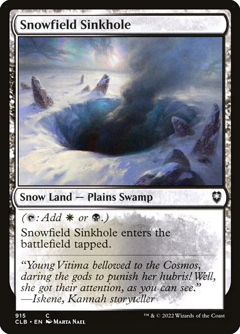 Snowfield Sinkhole 915/361