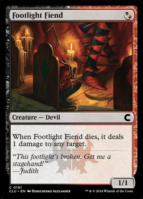 Footlight Fiend 191/284