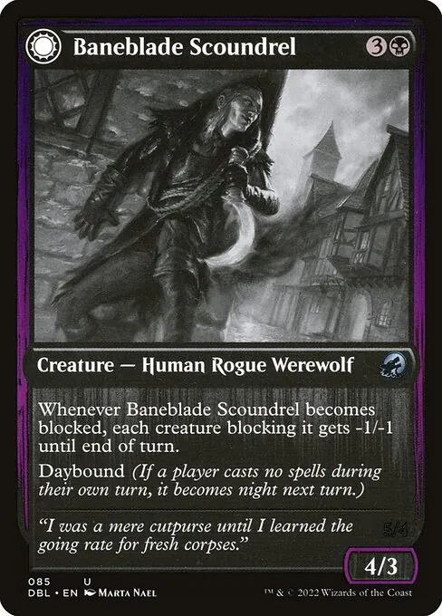 Baneblade Scoundrel // Baneclaw Marauder 085/535