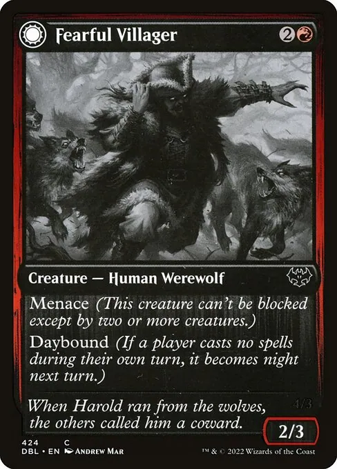 Fearful Villager // Fearsome Werewolf 424/535