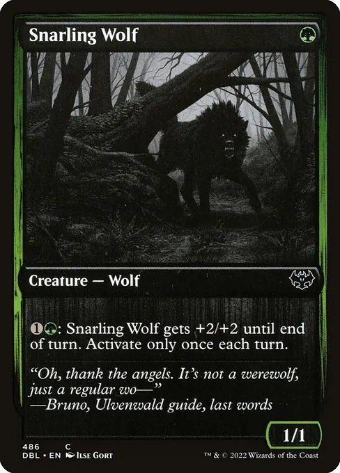 Snarling Wolf 486/535