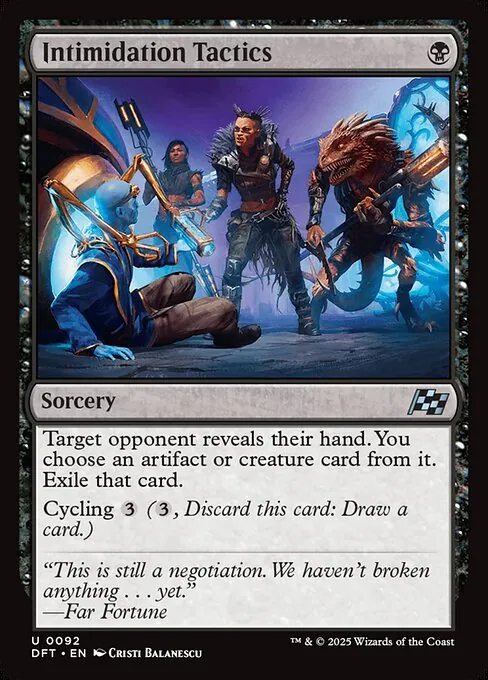 Intimidation Tactics 092/291