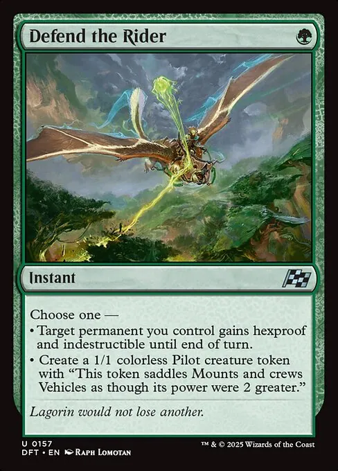 Defend the Rider 157/291