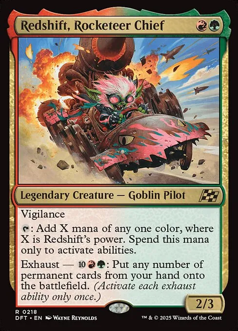 Redshift, Rocketeer Chief 218/291