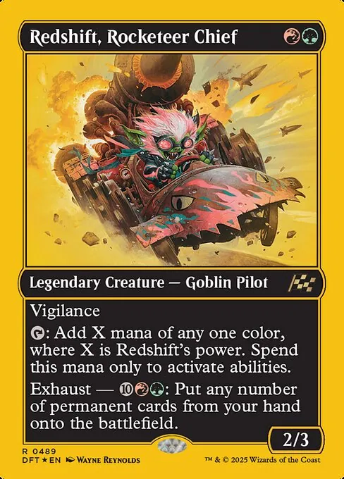 Redshift, Rocketeer Chief 489/291