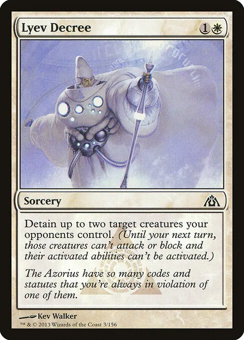 Lyev Decree 003/156