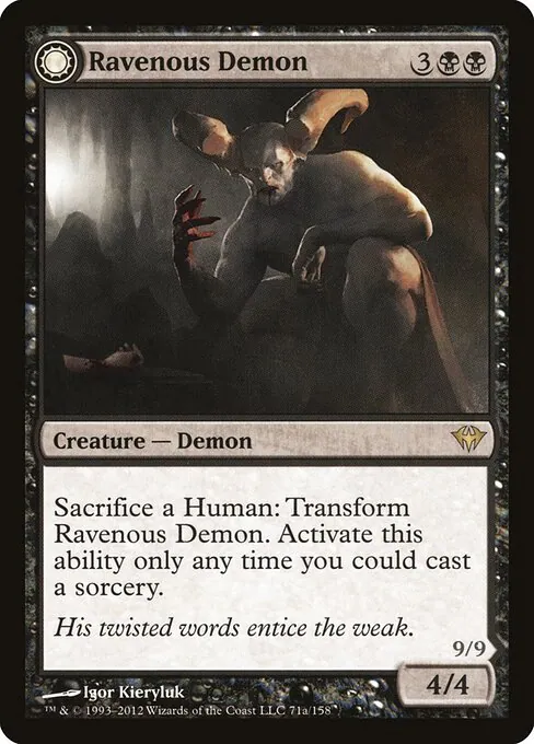 Ravenous Demon // Archdemon of Greed 071/158