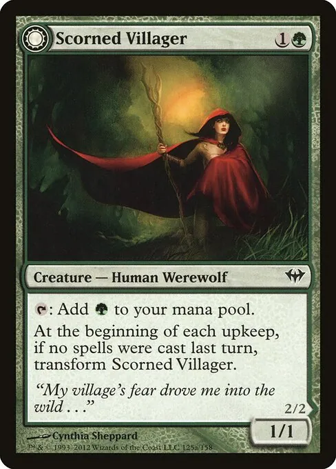 Scorned Villager // Moonscarred Werewolf 125/158