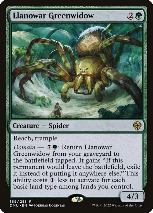 Llanowar Greenwidow 169/281