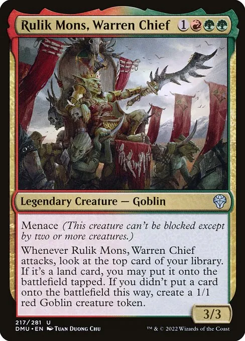 Rulik Mons, Warren Chief 217/281