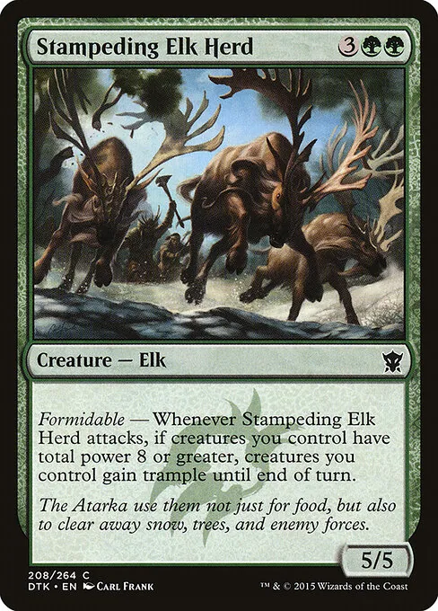 Stampeding Elk Herd 208/264