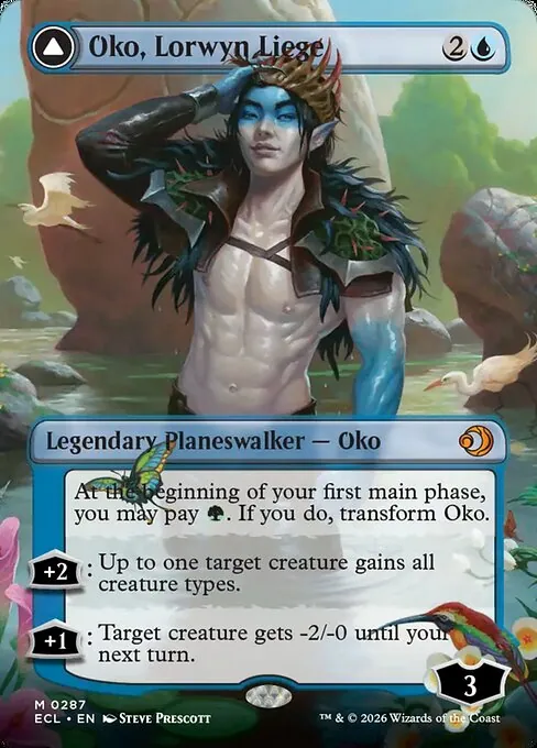 Oko, Lorwyn Liege // Oko, Shadowmoor Scion 287/283