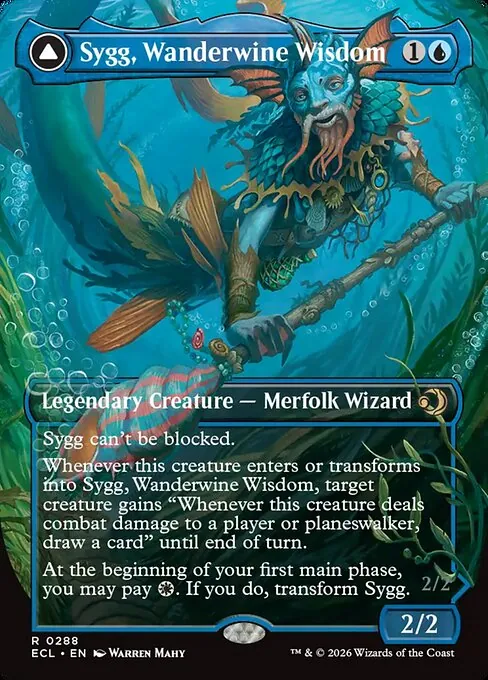Sygg, Wanderwine Wisdom // Sygg, Wanderbrine Shield 288/283
