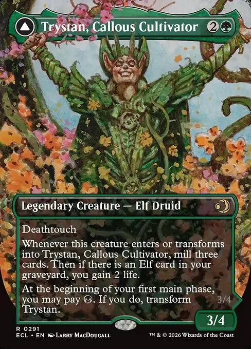 Trystan, Callous Cultivator // Trystan, Penitent Culler 291/283