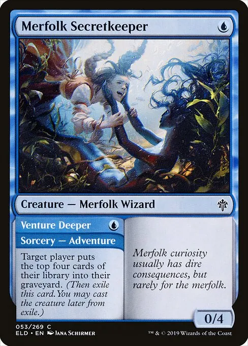 Merfolk Secretkeeper // Venture Deeper 053/300