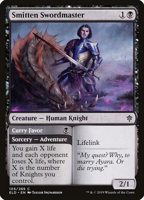 Smitten Swordmaster // Curry Favor 105/300