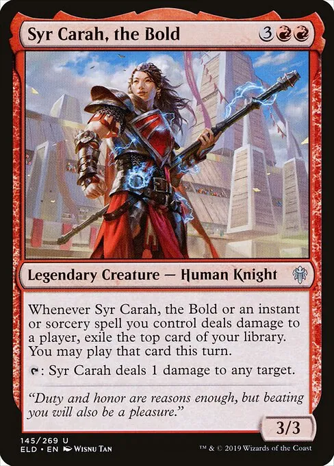 Syr Carah, the Bold 145/300