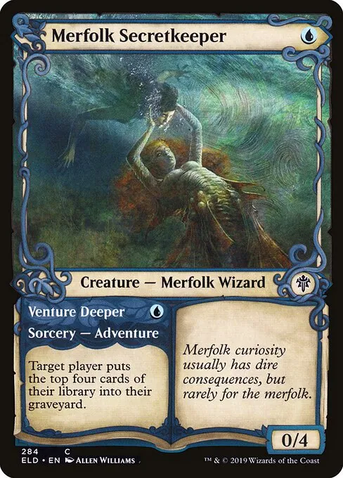 Merfolk Secretkeeper // Venture Deeper 284/300