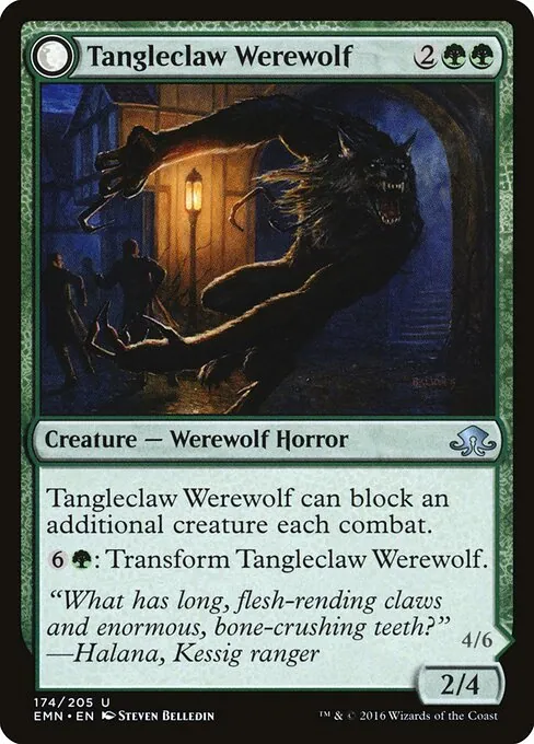 Tangleclaw Werewolf // Fibrous Entangler 174/205