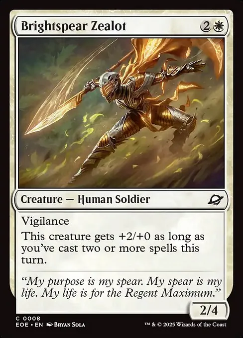 Brightspear Zealot 008/271