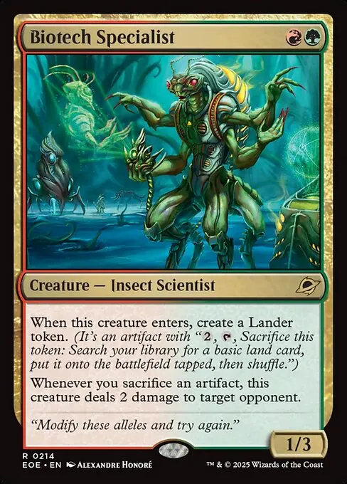 Biotech Specialist 214/271