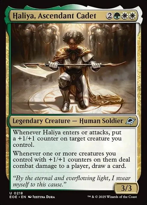 Haliya, Ascendant Cadet 218/271