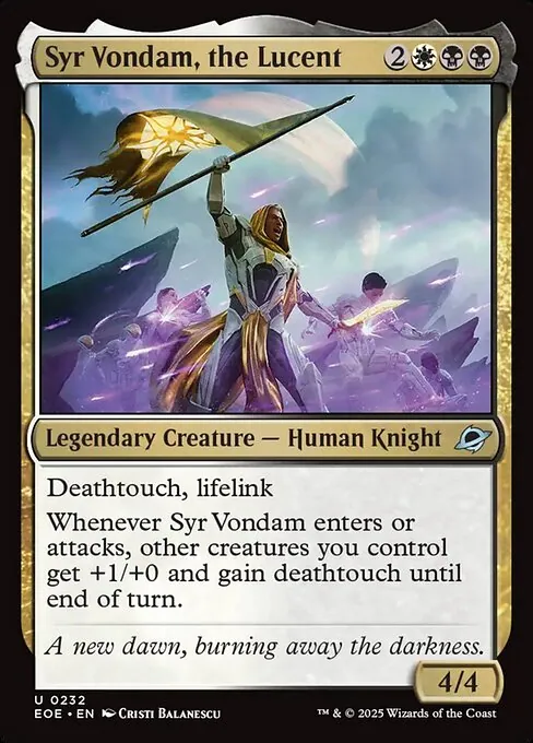 Syr Vondam, the Lucent 232/271