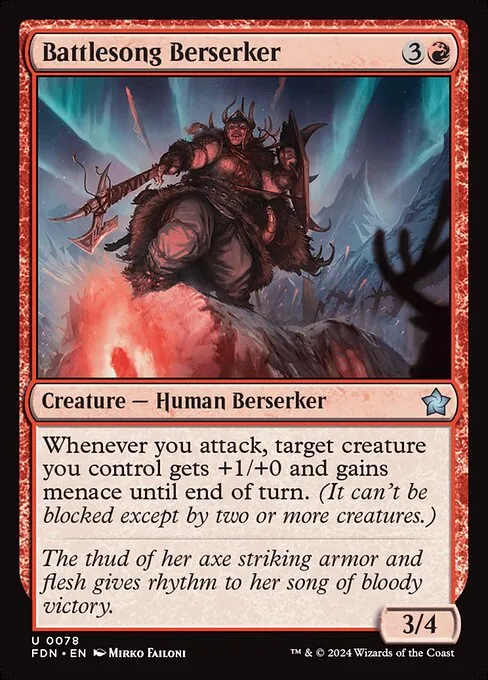 Battlesong Berserker 078/291