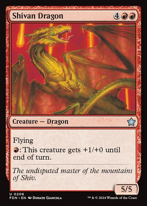 Shivan Dragon 206/291