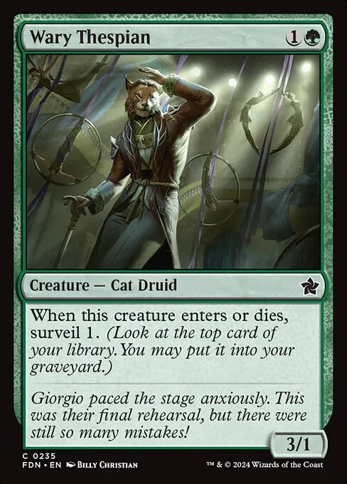 Wary Thespian 235/291