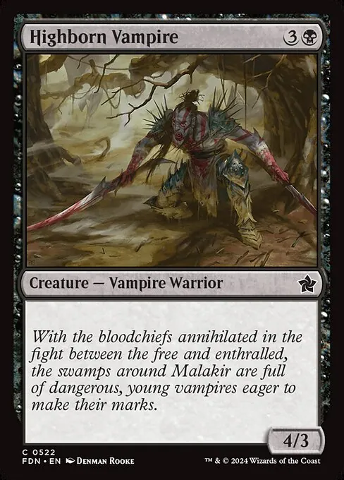 Highborn Vampire 522/291