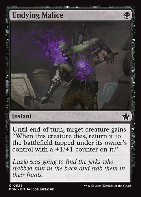 Undying Malice 528/291