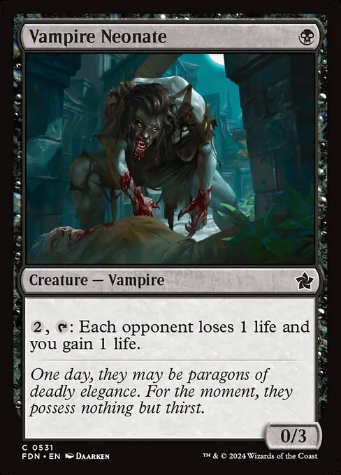Vampire Neonate 531/291