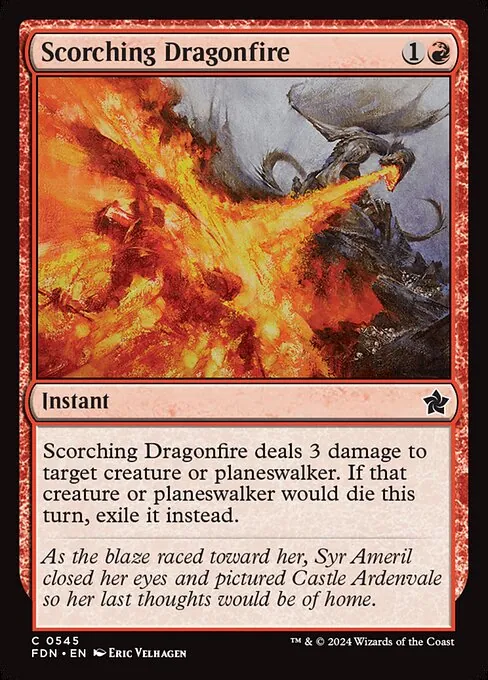 Scorching Dragonfire 545/291