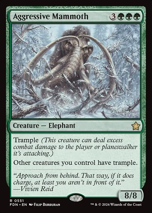 Aggressive Mammoth 551/291
