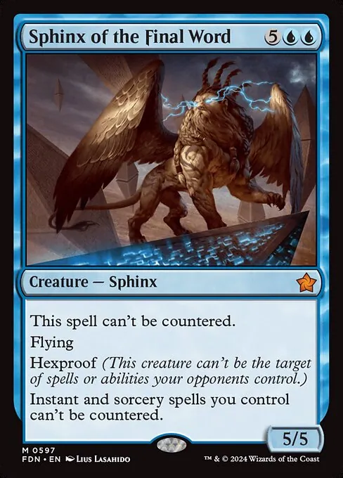 Sphinx of the Final Word 597/291