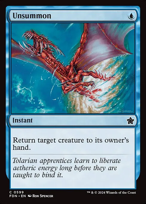 Unsummon 599/291