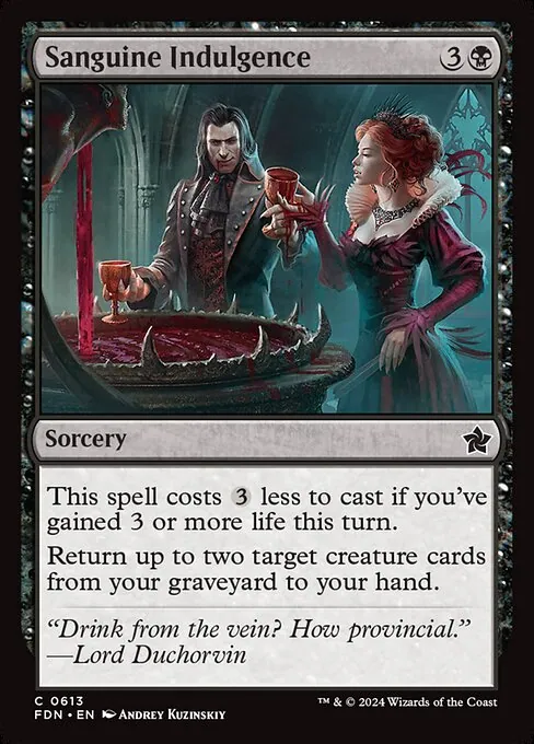 Sanguine Indulgence 613/291