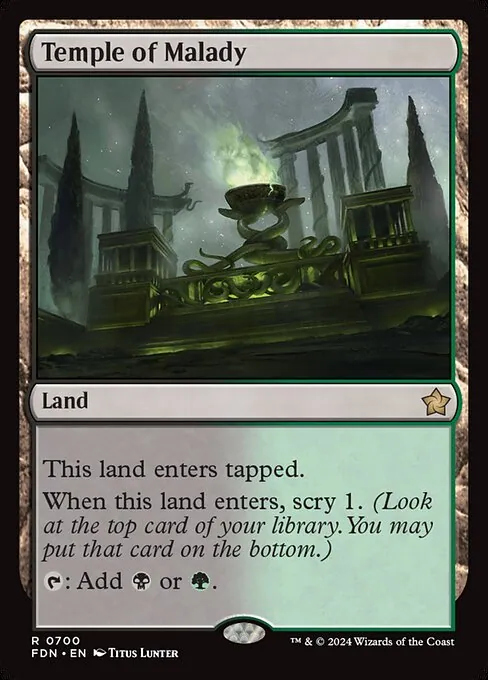 Temple of Malady 700/291