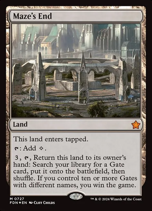 Maze's End 727/291