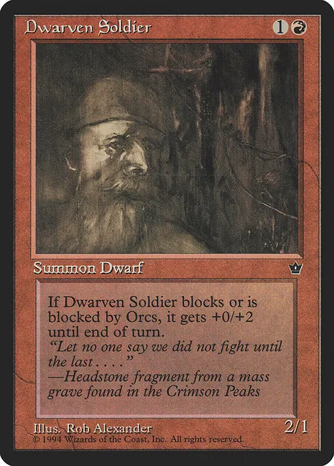 Dwarven Soldier 53a/220