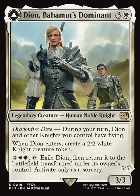 Dion, Bahamut's Dominant // Bahamut, Warden of Light 016/314