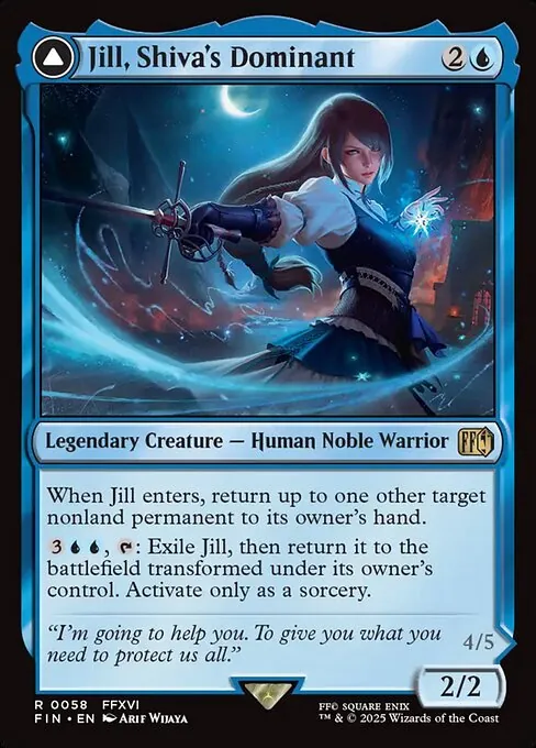 Jill, Shiva's Dominant // Shiva, Warden of Ice 058/314
