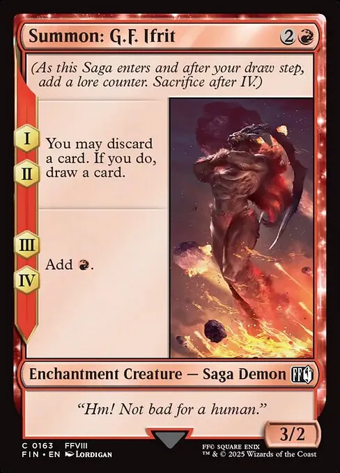 Summon: G.F. Ifrit 163/314